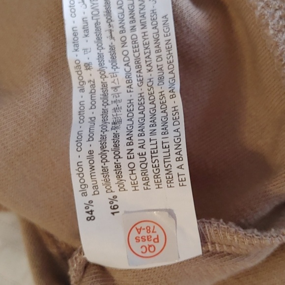 NWT Women's Zara Tan Cotton Blend Crop Top Large - Picture 8 of 12